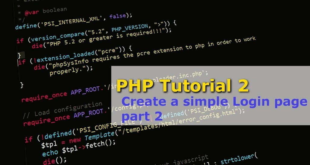 PHP Tutorial 2 - Create a simple Login page part 2 - AnupTechTips